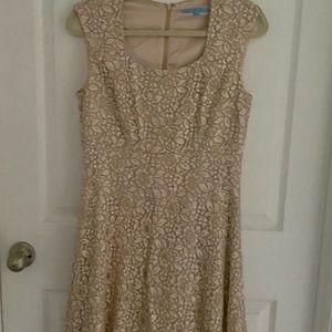 Antonio Melani Lace Dress Cream colored